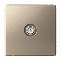 Розетка TV SYSTEME ELECTRIC ARTGALLERY оконечная, скрытый монтаж, шампань, GAL000591