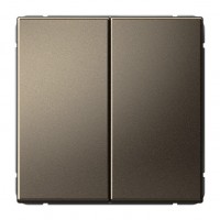 Выключатель 2-клавишный SYSTEME ELECTRIC ARTGALLERY, скрытый монтаж, мокко, GAL000651