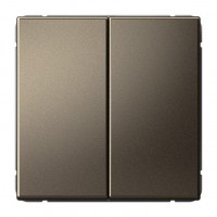 Переключатель 2-клавишный SYSTEME ELECTRIC ARTGALLERY, скрытый монтаж, мокко, GAL000665