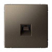 Розетка компьютерная RJ45 SYSTEME ELECTRIC ARTGALLERY, скрытый монтаж, мокко, GAL000686
