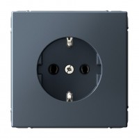 Розетка SYSTEME ELECTRIC ARTGALLERY, скрытый монтаж, с заземлением, грифель, GAL000743