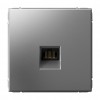 Розетка компьютерная RJ45 SYSTEME ELECTRIC ARTGALLERY, скрытый монтаж, сталь, GAL000986