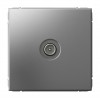 Розетка TV SYSTEME ELECTRIC ARTGALLERY оконечная, скрытый монтаж, сталь, GAL000991