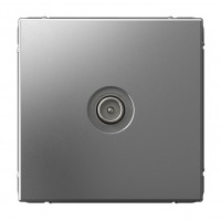 Розетка TV SYSTEME ELECTRIC ARTGALLERY оконечная, скрытый монтаж, сталь, GAL000991