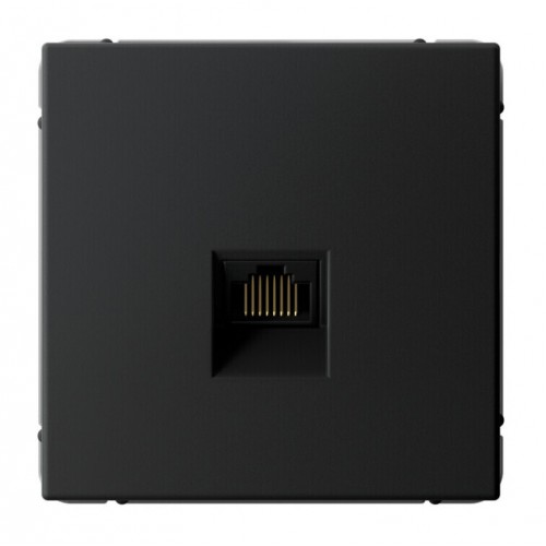 Розетка компьютерная RJ45 SYSTEME ELECTRIC ARTGALLERY, скрытый монтаж, карбон, GAL001086