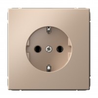Розетка SYSTEME ELECTRIC ARTGALLERY, скрытый монтаж, с заземлением, песочный, GAL001243