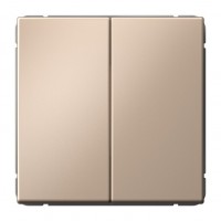 Переключатель 2-клавишный SYSTEME ELECTRIC ARTGALLERY, скрытый монтаж, песочный, GAL001265