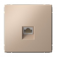 Розетка компьютерная RJ45 SYSTEME ELECTRIC ARTGALLERY, скрытый монтаж, песочный, GAL001286