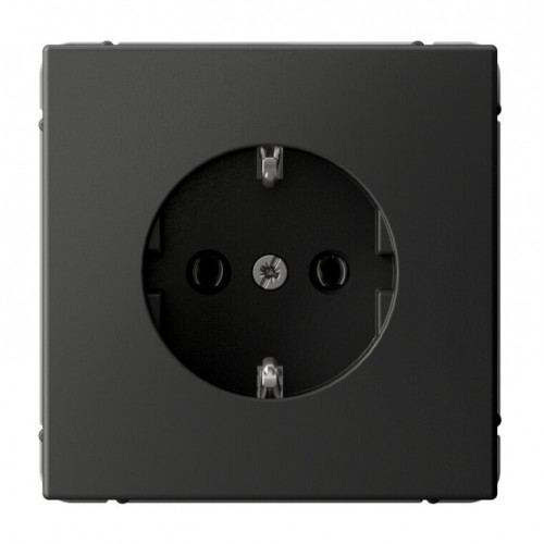 Розетка SYSTEME ELECTRIC ARTGALLERY, скрытый монтаж, с заземлением, базальт, GAL001443