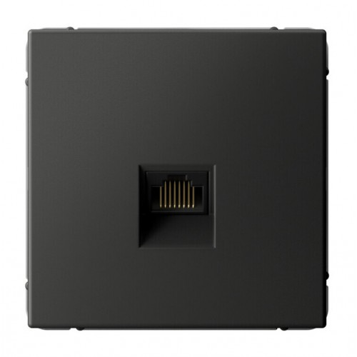 Розетка компьютерная RJ45 SYSTEME ELECTRIC ARTGALLERY, скрытый монтаж, базальт, GAL001486