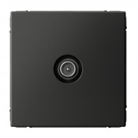 Розетка TV SYSTEME ELECTRIC ARTGALLERY оконечная, скрытый монтаж, базальт, GAL001491