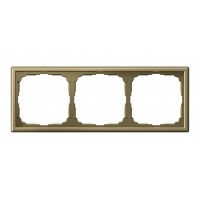 Рамка 3 поста SYSTEME ELECTRIC ARTGALLERY, золотой, GAL001603