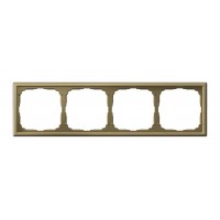 Рамка 4 поста SYSTEME ELECTRIC ARTGALLERY, золотой, GAL001604