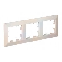 Рамка 3 поста SYSTEME ELECTRIC ATLASDESIGN AIR, жемчуг