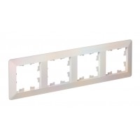 Рамка 4 поста SYSTEME ELECTRIC ATLASDESIGN AIR, жемчуг