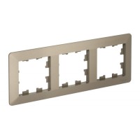Рамка 3 поста SYSTEME ELECTRIC ATLASDESIGN AIR, шампань