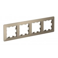 Рамка 4 поста SYSTEME ELECTRIC ATLASDESIGN AIR, шампань