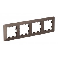 Рамка 4 поста SYSTEME ELECTRIC ATLASDESIGN AIR, мокко
