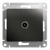 Розетка TV SYSTEME ELECTRIC GLOSSA, оконечная, антрацит