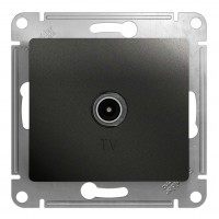 Розетка TV SYSTEME ELECTRIC GLOSSA, оконечная, антрацит